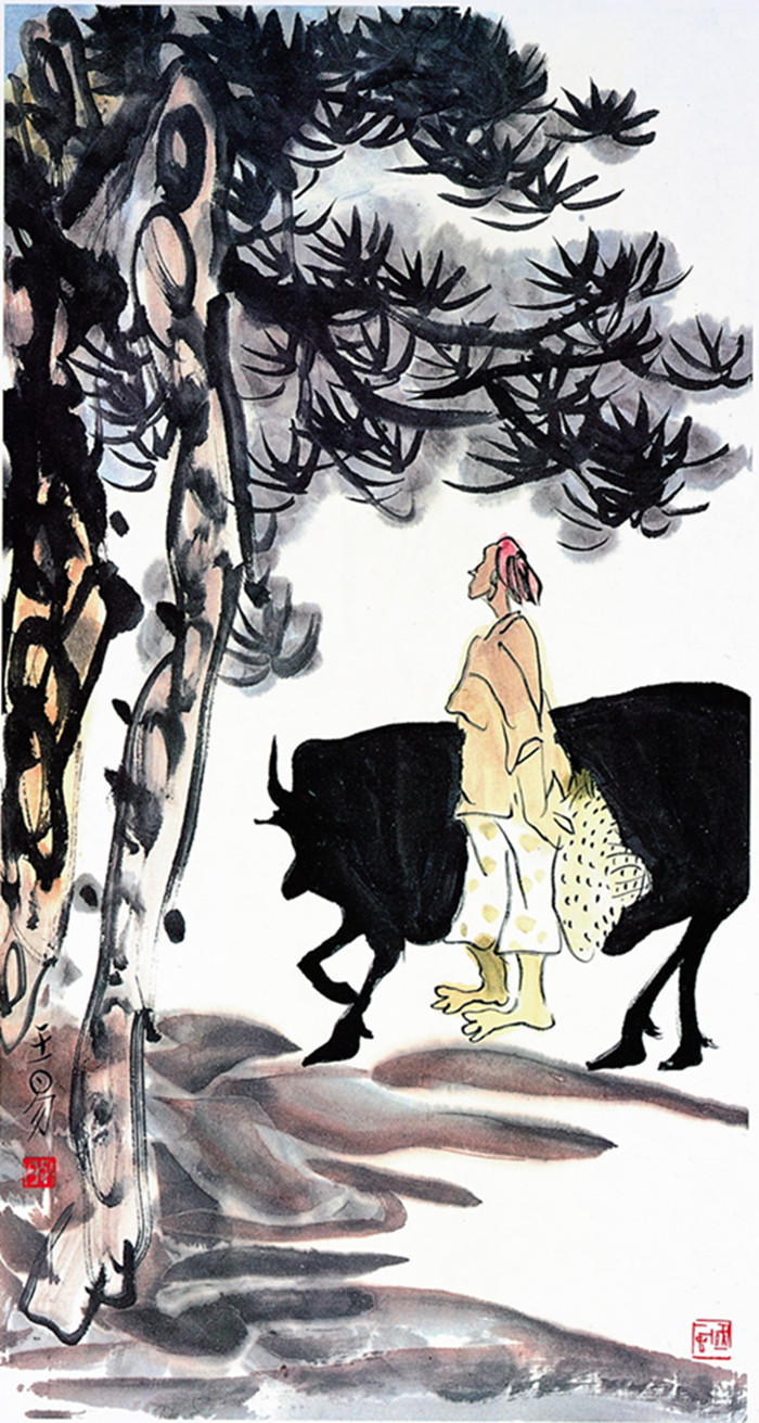 1994 《暮归》68×37cm