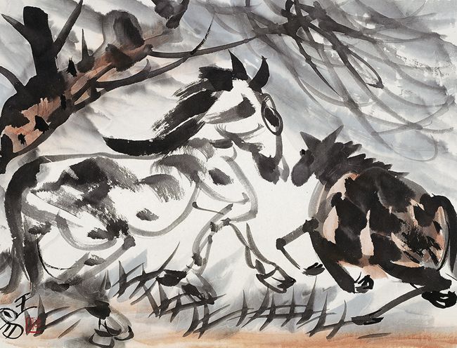 2009  《野马尘埃》45.5X34cm_