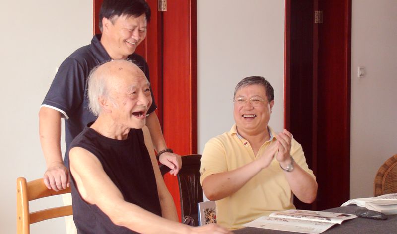 2011-7-23 黑龙江书法家王立民先生一行来访 摄于成都成都晨晖路家中