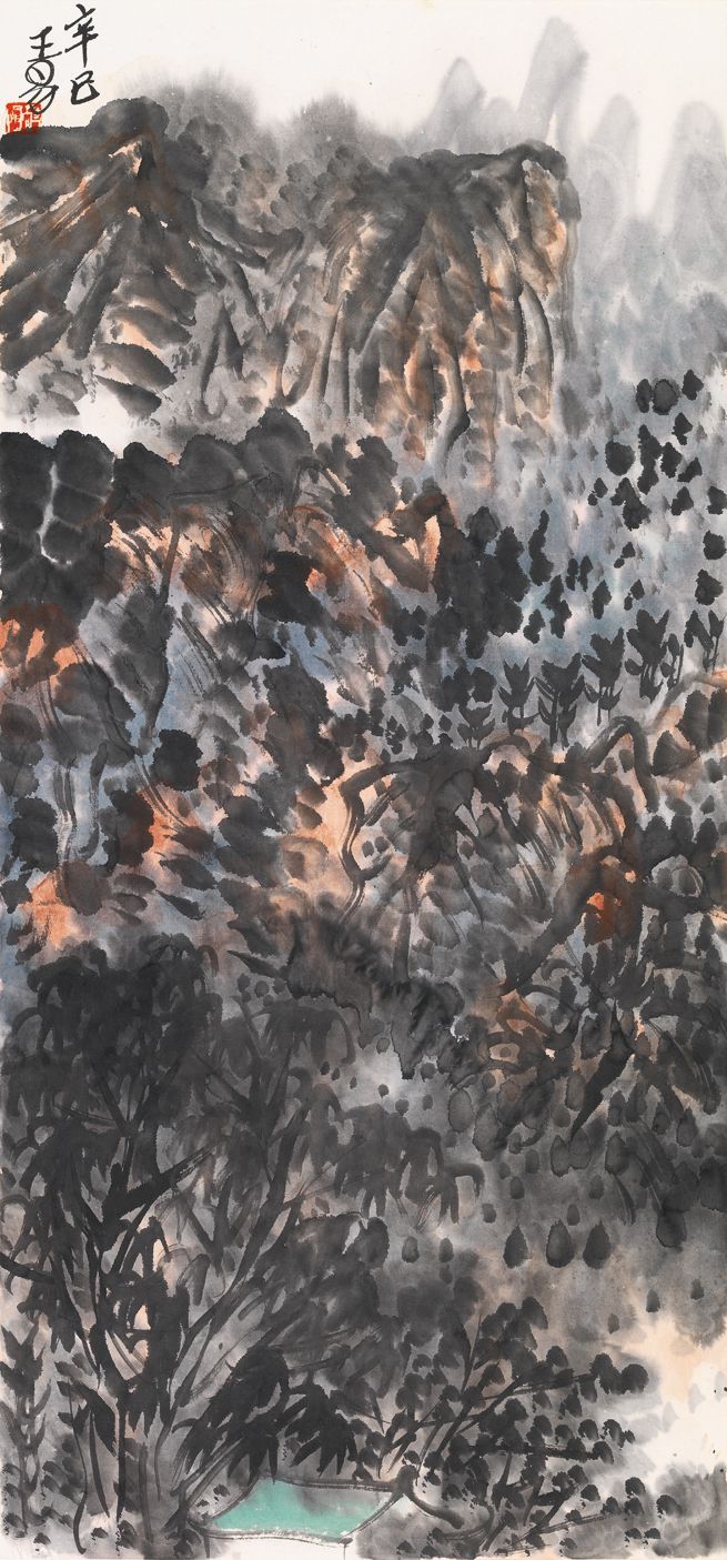 2001 《山雨欲来》69x32cm