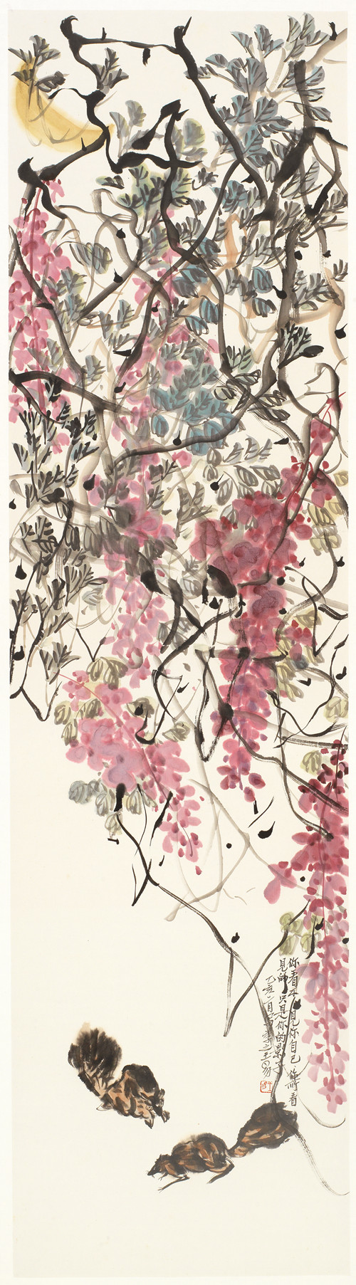 1995 《月下》45x130cm
