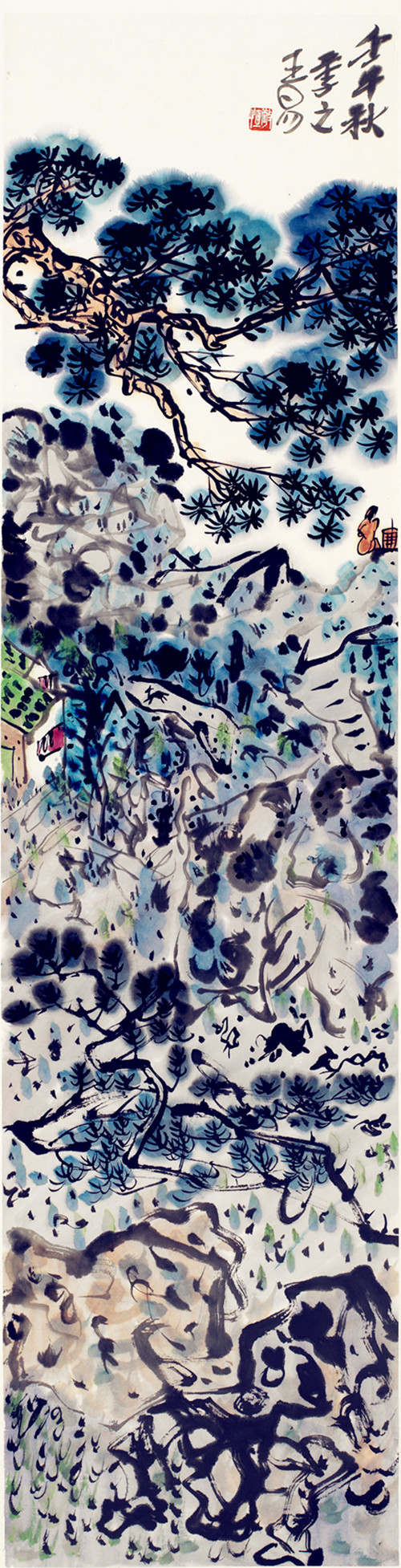 2002 《深秋》40x140cm