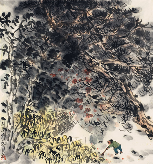 1996 《落花》40x70cm