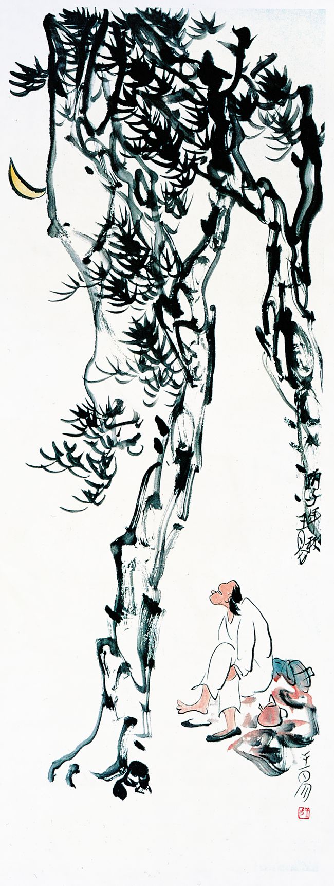 1996  《小憩》69×37cm