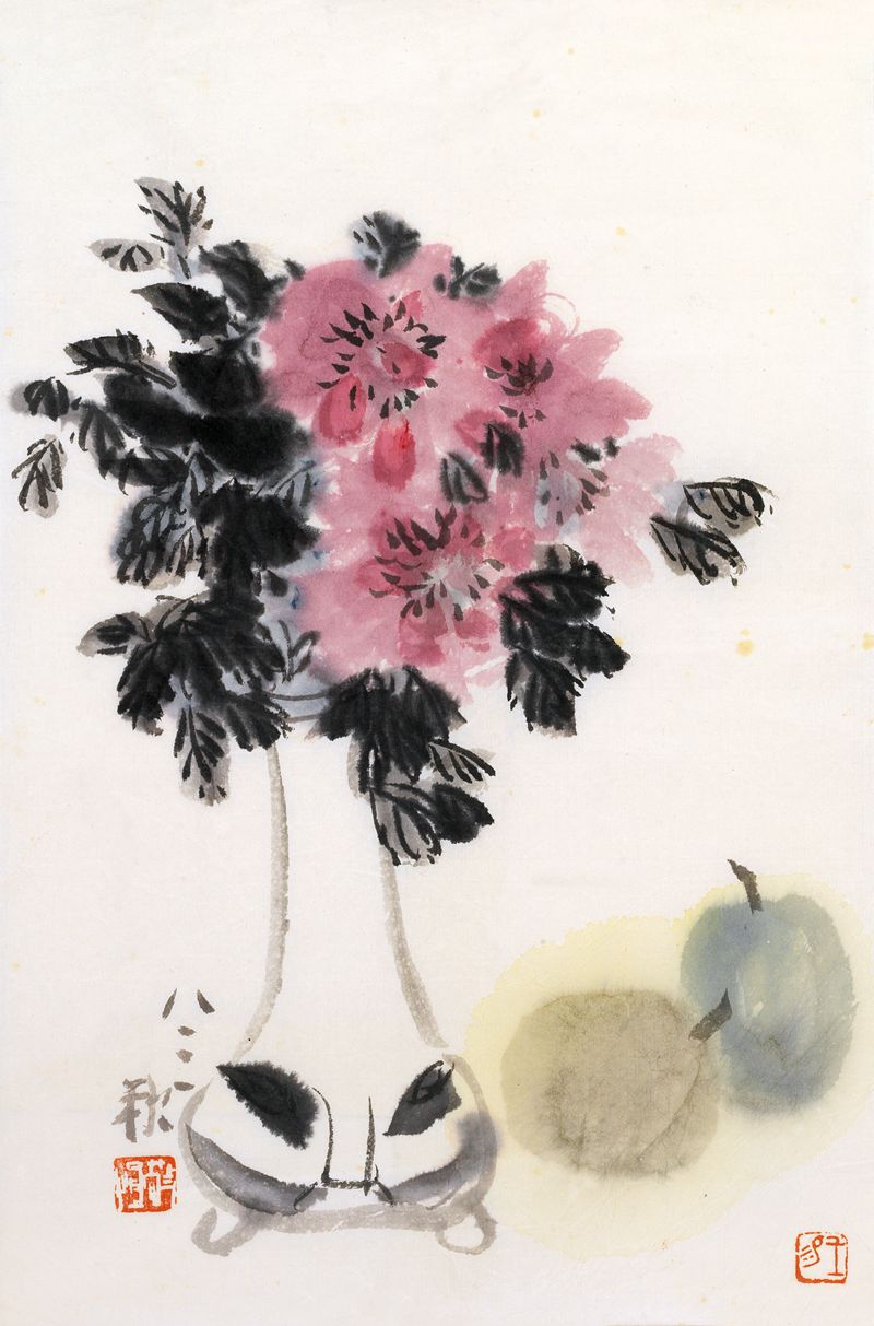 1983 《瓶花》33.5x22cm