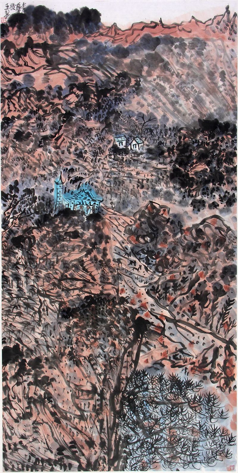 2002 《壬午夏至后写山水》