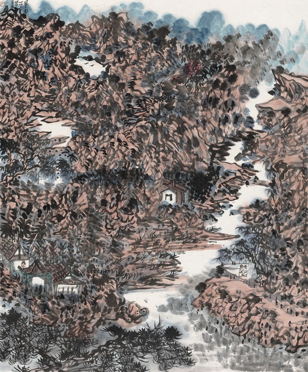 2004 《甲申正月写山水》 ——中国美术馆藏102X85cm