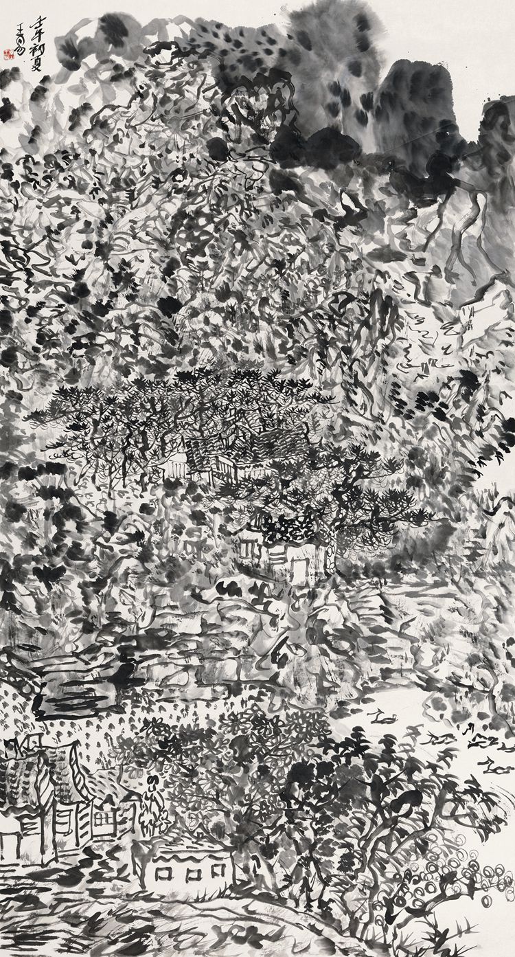 2002 《清夏》——中国美术馆藏180X97cm