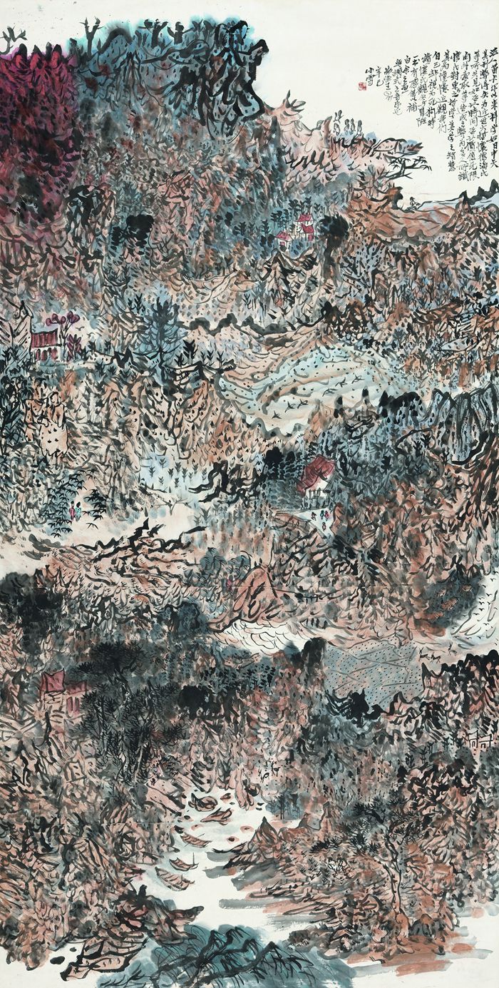 2001 《读海德格尔哲学有感》 ——中国美术馆藏245X124cm