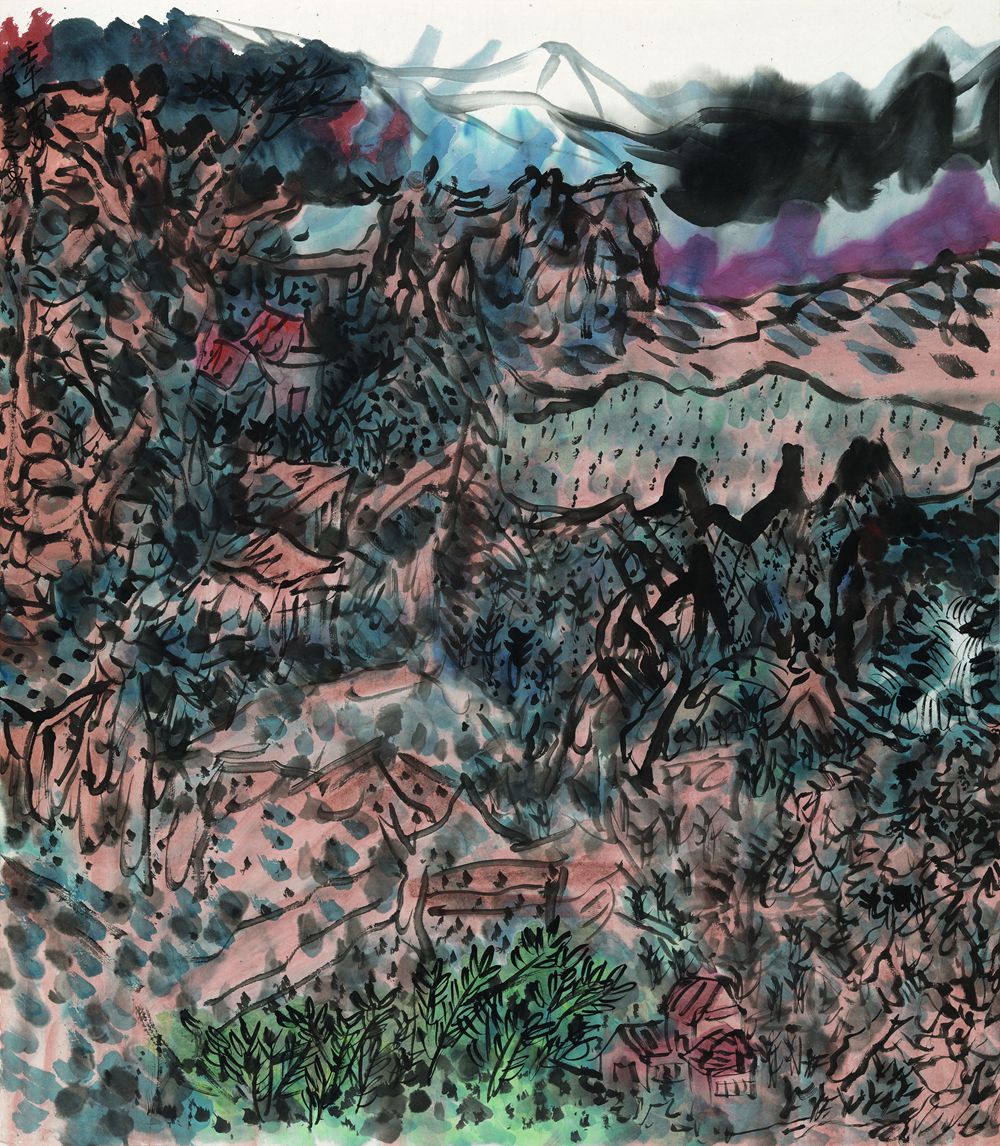 2002 《壬午四月写山水之二》——中国美术馆藏110X96cm