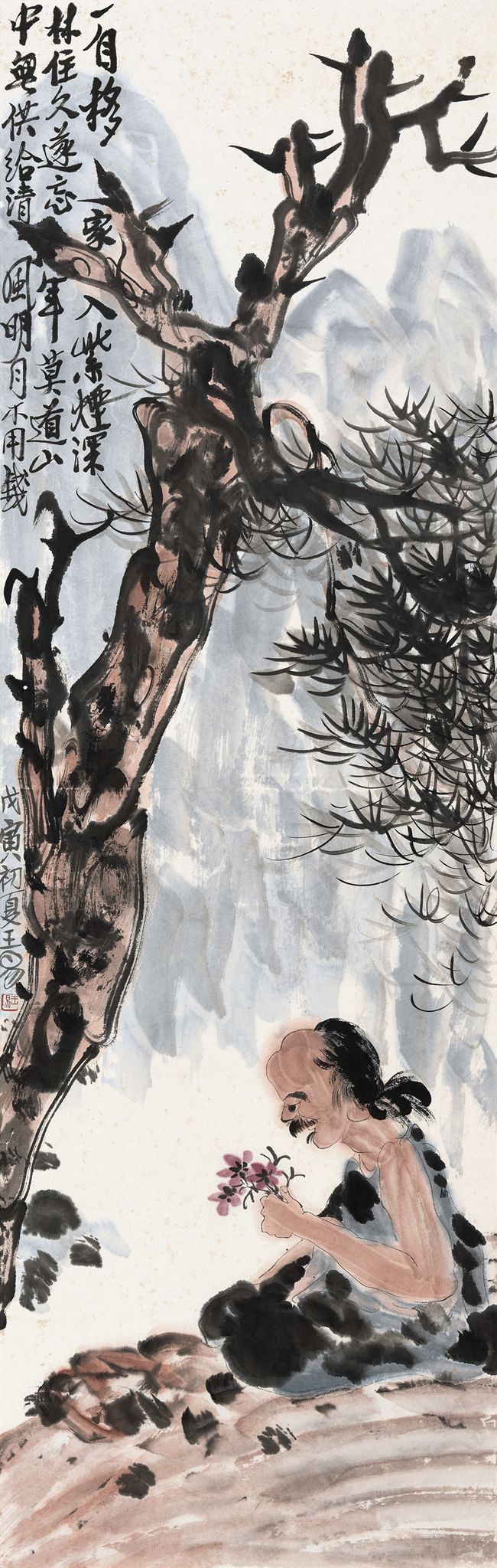1998 《《清风明月不用钱》》 ——中国美术馆藏139X45cm