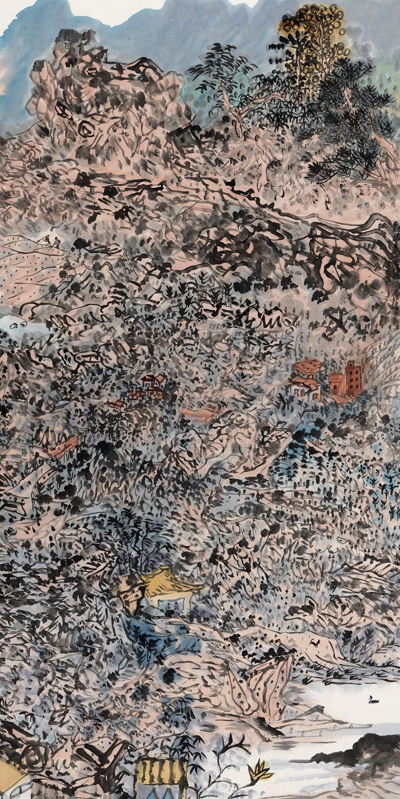 2002 《敬献药师琉璃光如来》——中国美术馆藏180X92cm