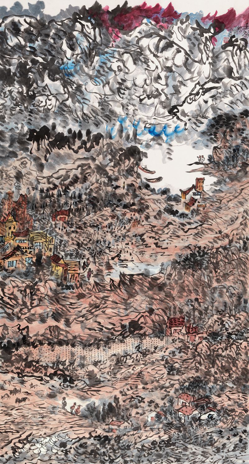 2005 《巴山初夏》  ——中国美术馆藏180X97cm