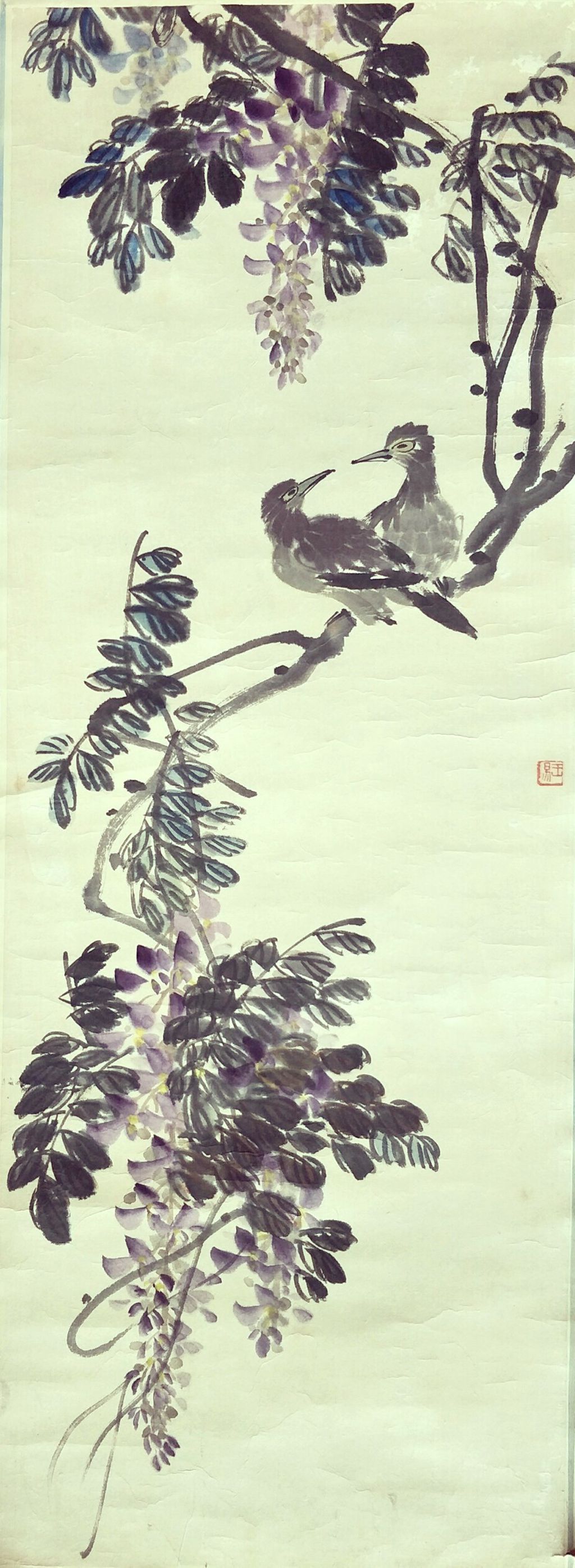 70年代  《花鸟》